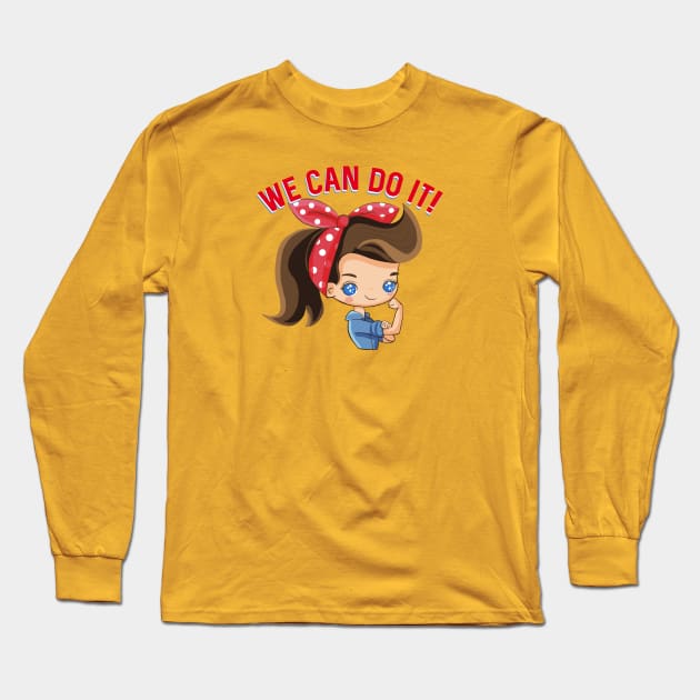 We Can Do It Little Rosie Long Sleeve T-Shirt by LittleBunnySunshine